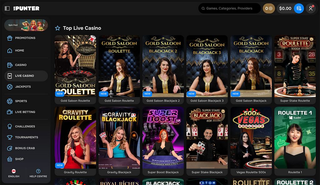 Bewertung des Mr Punter Casinos